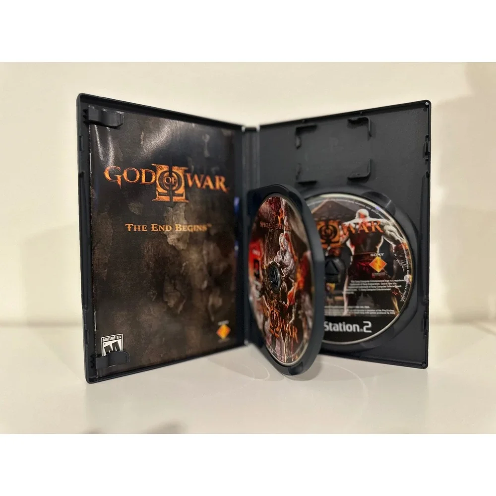 God of War II PS2 Black Label 2 Disc Set Complete CIB w/ Manual Tested 2007